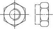 Гайки DIN 980 (EN ISO 7042, 10513) шестигранные цельнометаллические