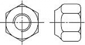 Гайки DIN 982 (EN ISO 7040, 10512) шестигранные с неметаллической вставкой